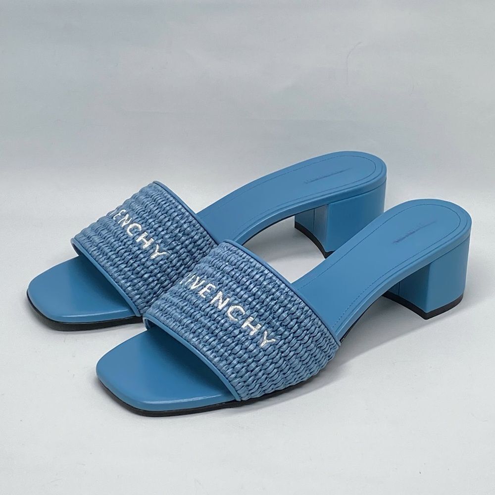 Givenchy Logo Raffia Slide Sandals size 39 - Picture 5 of 16
